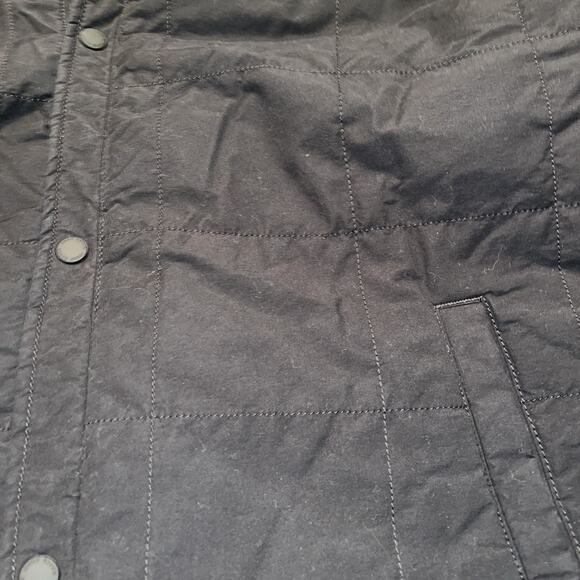 Eddie Bauer Sherpa Lined Vest Snap Up 2xl Black - Picture 3 of 5
